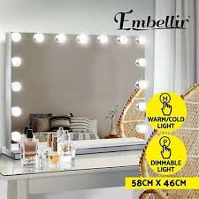 hollywood frameless makeup mirror with