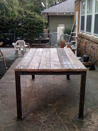 Gardening Table Made From Angle Iron