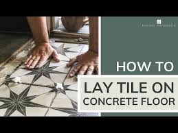 How To Lay Tile On Concrete Floor