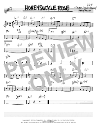 Honeysuckle Rose By Django Reinhardt Real Book Melody Chords C Instruments Digital Sheet Music
