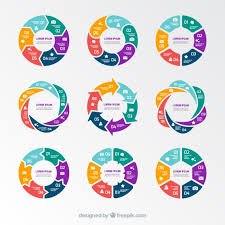 Pie Charts Infographic Vector Free Download