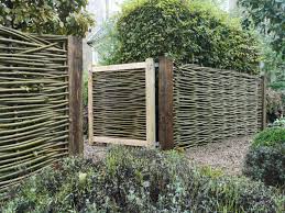 continuously woven willow fences