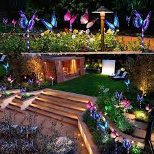 multi color changing led garden lights