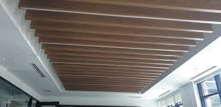 wooden ceiling baffles from altie
