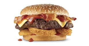 free western bacon cheeseburger at carl