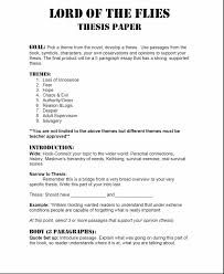  lord of the flies essay thesis essays on l example thatsnotus 