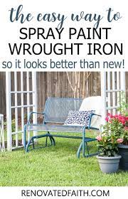 Paint Wrought Iron Patio Furniture
