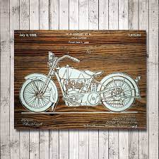 Harley Davidson Motorcycle Patent Art