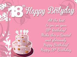 Perfect for friends & family to wish them a happy birthday on their special day. 18th Birthday Wishes Messages And Greeting Cards 9 Happy Birthday