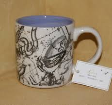 Anthropologie Libra Mug Astrology Chart Scales Zodiac Coffee
