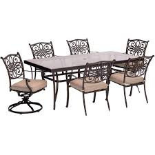 Hanover 7 Piece Aluminum Outdoor Dining