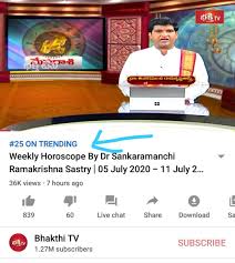 99511 90999 * join bhakthi tv telegram ▻▻▻t.me/bhakthitv bhakthi tv live. Our Varaphalam Video Is Trending Dr Sankaramanchi Rama Krishna Sastry Ph 9701107397 Facebook