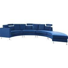 curved sectional sofa with ottoman and