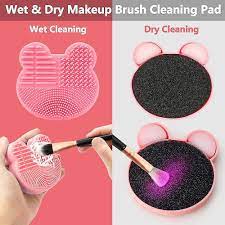 2 pack makeup brush cleaning mat with