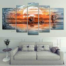 5 Piece Canvas Wall Art 100 Hand