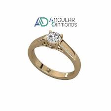 wedding gold ring and lab grown diamond