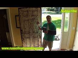 How To Paint A Stained Fiberglass Door