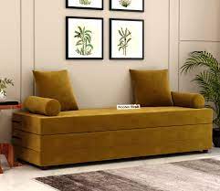3 seater foldable sofa bed velvet