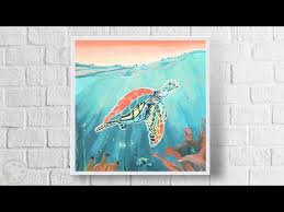 Turtle Painting Acrylic Painting