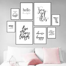 White Prints Modern Home Decor Pictures