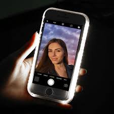 Casu Iphone 7 Selfie Led Light Case Rose Gold