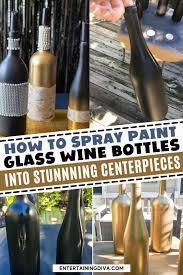 How To Spray Paint Glass Wine Bottles