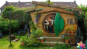 Man Builds Hobbit House In Garden To