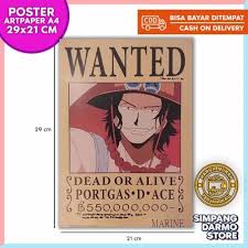 From the east blue to the new world, anything related to the world of one piece belongs here! Jual Poster One Piece Wanted Buronan Ace Monkey Bajak Laut Straw Hat Luffy Kota Surabaya Simpang Darmo Store Tokopedia