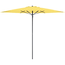 circular beach patio umbrella yellow