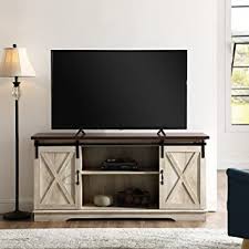 We did not find results for: Amazon Com Home Accent Furnishings New 58 Inch Sliding Barn Door Television Stand White Oak Finish With Dark Top Furniture Decor