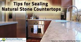 tips for sealing natural stone countertops