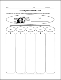 Here Is A Cool Sensory Observation Chart Great For Adding