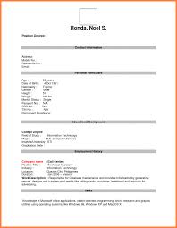 Template Resume Template For Freshers Word Resume Format