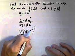 Finding An Exponential Function Through