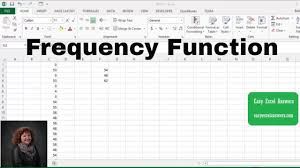 frequency function in excel