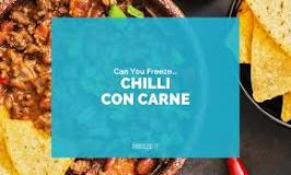 Can you freeze chilli con carne with kidney beans?