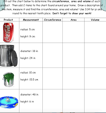 Fill Out The Chart Below To Determine The Circumference