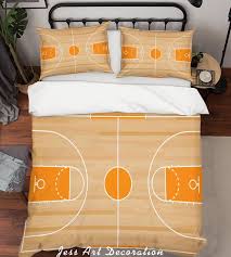 3d Basketball Court Duvet Covers Set