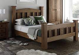 Vermont Oak Wooden Bed Frame Chunky