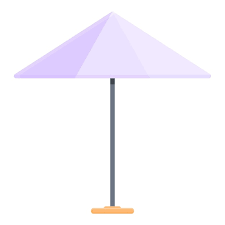 Garden Umbrella Icon Cartoon Vector