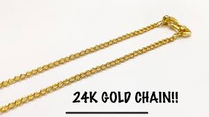 making a 24k pure gold chain gold