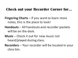 Recorder Day Check Out Your Recorder Corner For Fingering