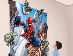 Spider Man 3d Wall Mural 4ft X 5ft