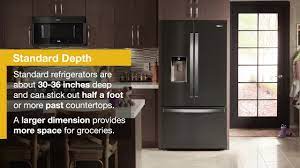 counter depth refrigerator dimensions