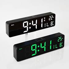 Digital Wall Clock Temperature Date