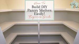 how to build easy diy pantry shelves