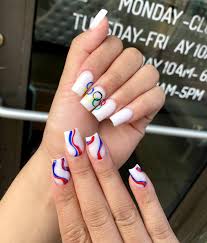 sunisa lee s olympic acrylic nails