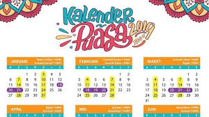 Kalender 2019 tahun ini punya banyak warna warni loh! Daftar Hari Libur Nasional Harpitnas Dan Cuti Bersama Dalam Kalender Tahun 2019 Tribunstyle Com