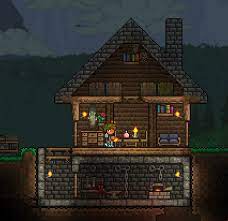 A base can be defined as a place to station your bedroom, your npcs, and your storage and crafting systems. My Starter House Terraria Terraria House Design Terraria House Ideas Terrarium