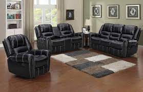 black reclining sofa loveseat set